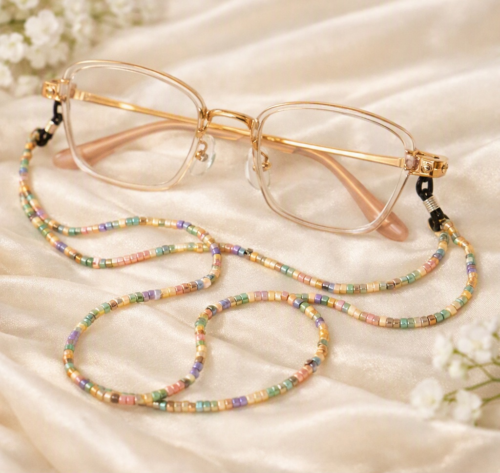 Chaîne de Lunettes Jardin Pastel