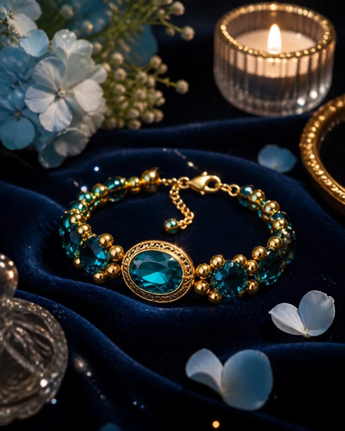 Bracelet Émeraude travaillé