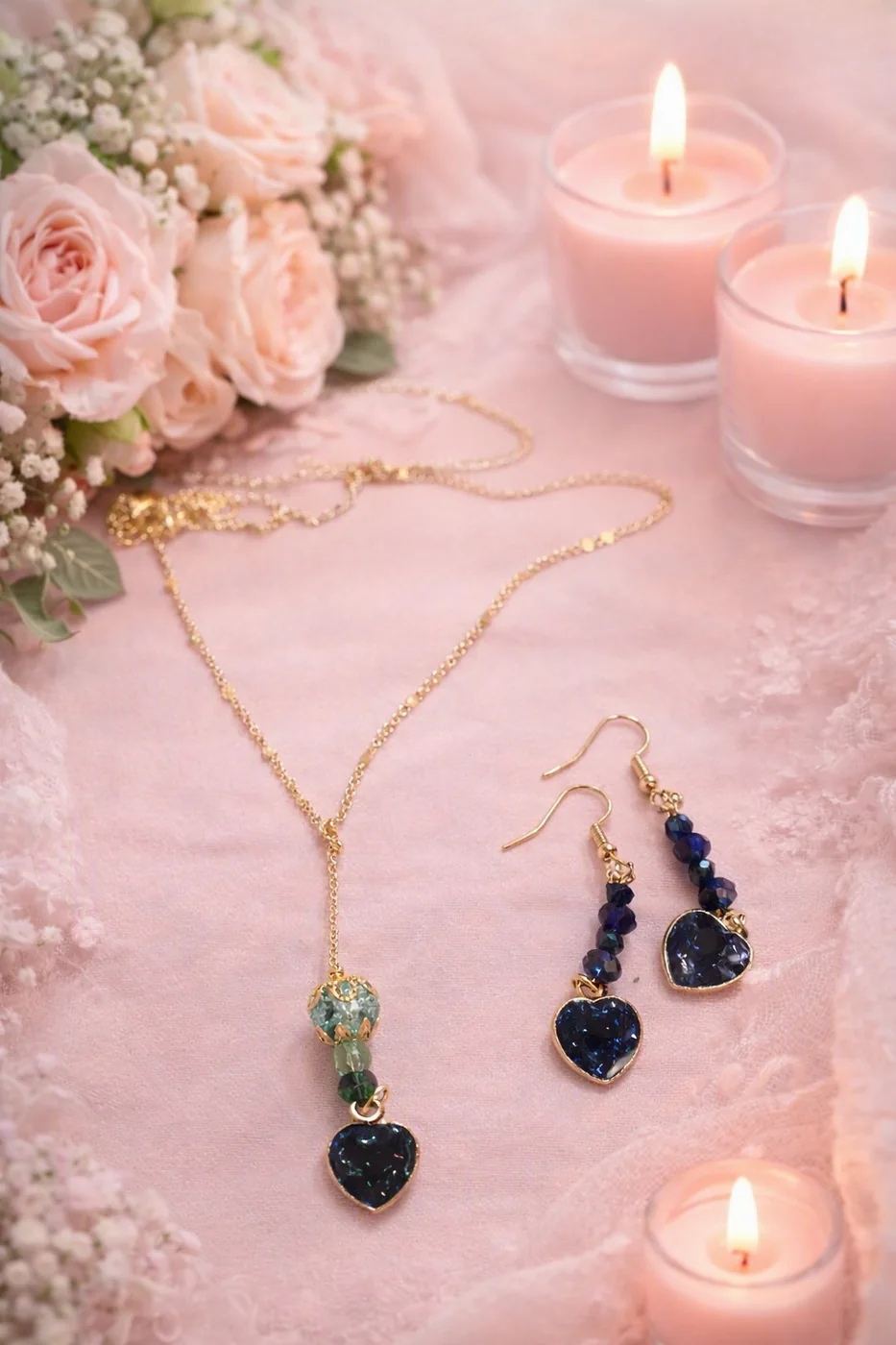 Collier Cœur Bleu