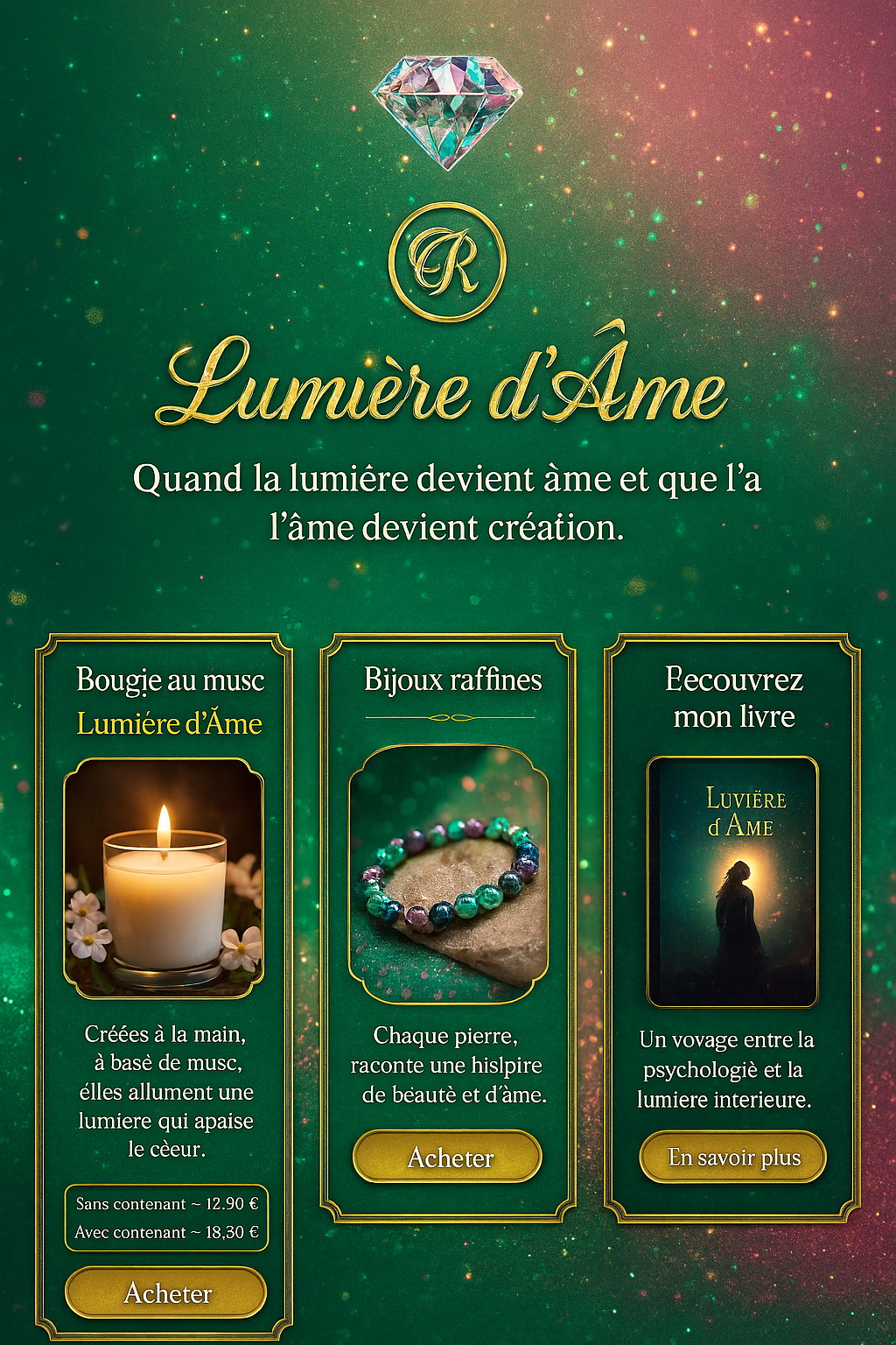 Vitrine Lumière d’Âme