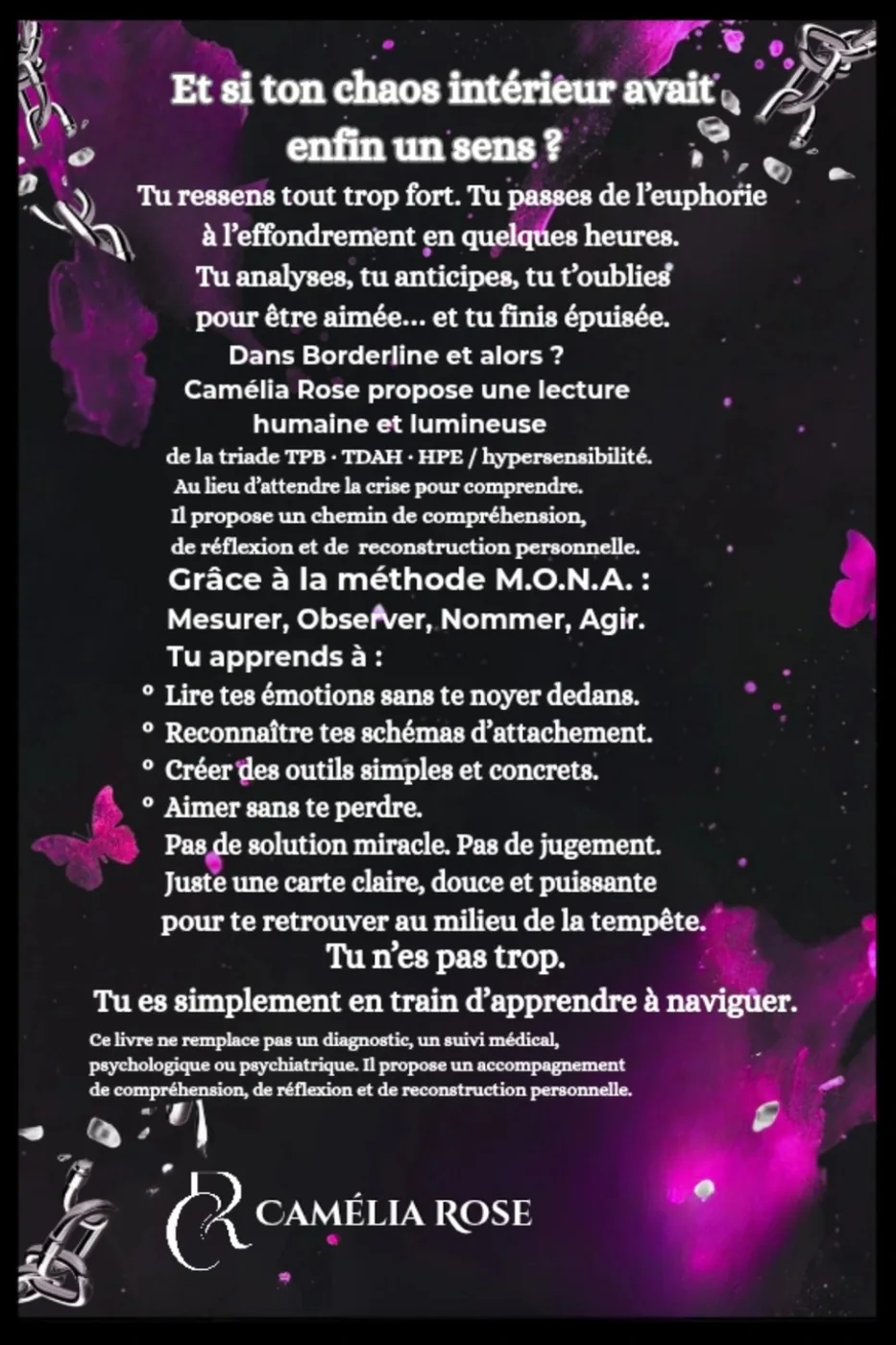 Quatrième de couverture de Borderline et alors ?