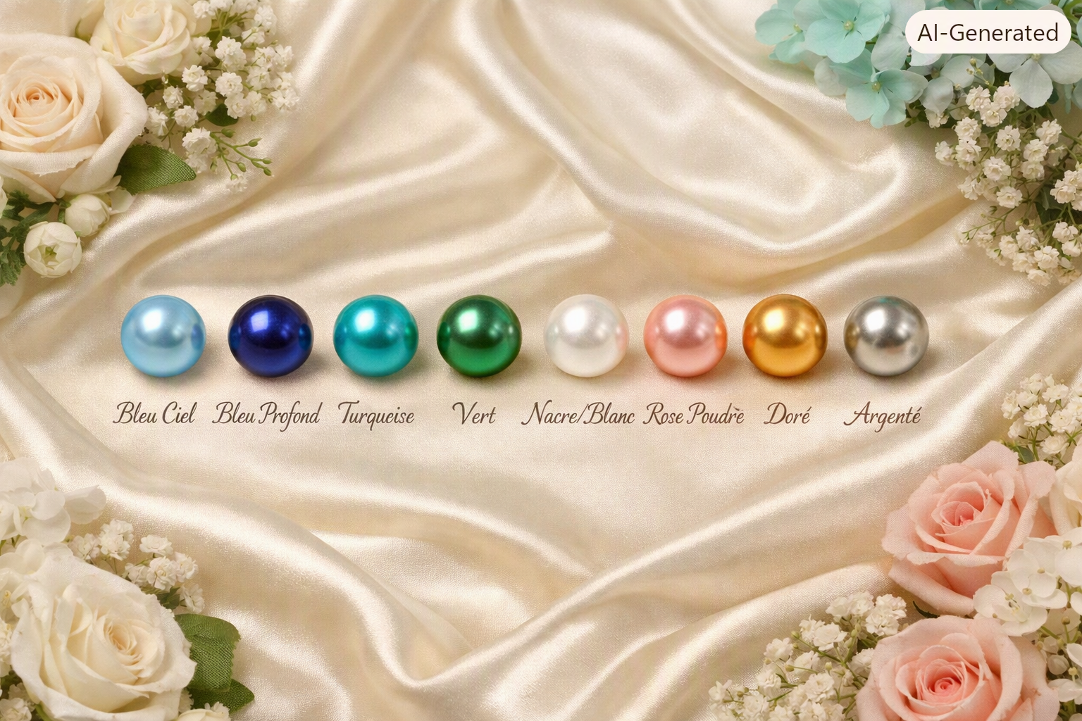 Palette de perles brillantes Maison Ihsan